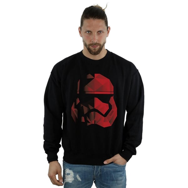 Star Wars: The Last Jedi Mens Stormtrooper Cubist Helmet Sweatshirt