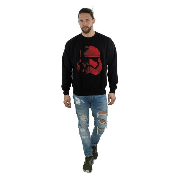 Star Wars: The Last Jedi Mens Stormtrooper Cubist Helmet Sweatshirt