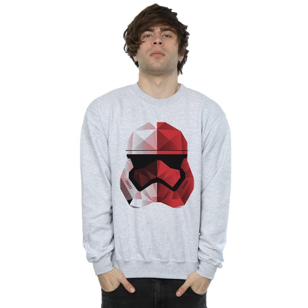 Star Wars: The Last Jedi Mens Stormtrooper Cubist Helmet Sweatshirt