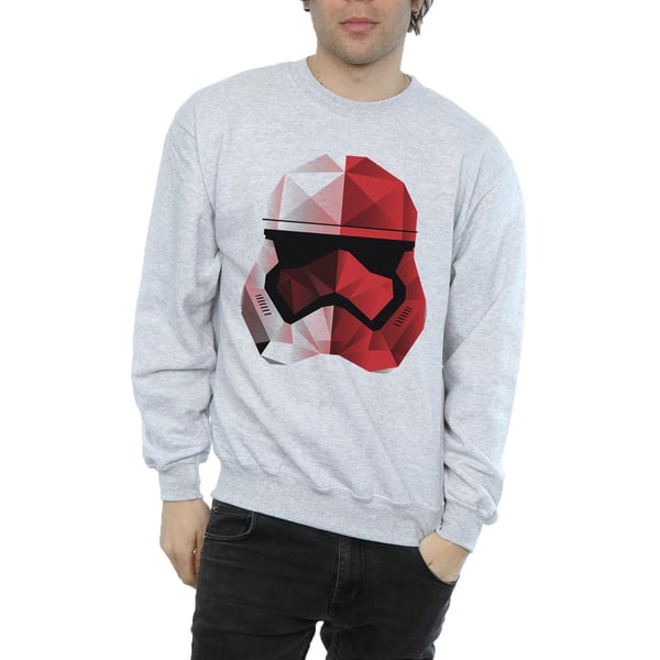 Star Wars: The Last Jedi Mens Stormtrooper Cubist Helmet Sweatshirt