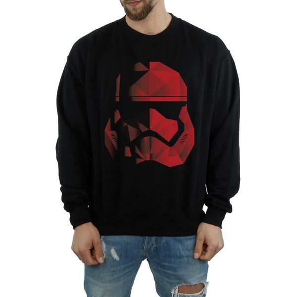Star Wars: The Last Jedi Mens Stormtrooper Cubist Helmet Sweatshirt