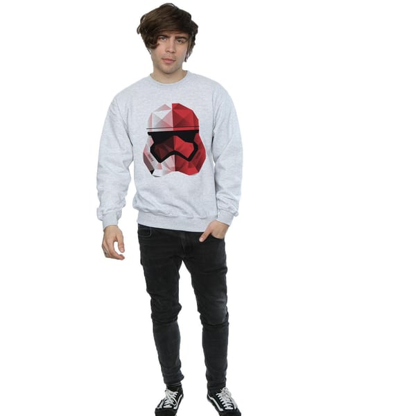 Star Wars: The Last Jedi Mens Stormtrooper Cubist Helmet Sweatshirt