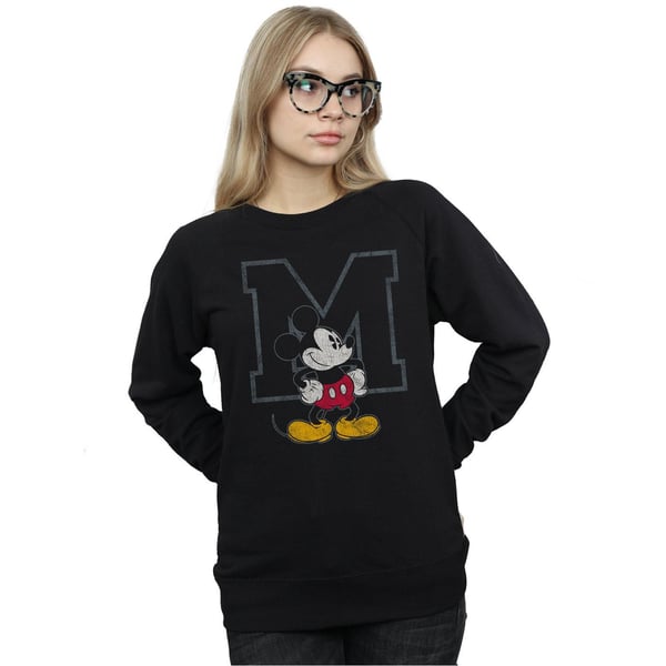 Disney Womens/Ladies Classic M Mickey Mouse Sweatshirt