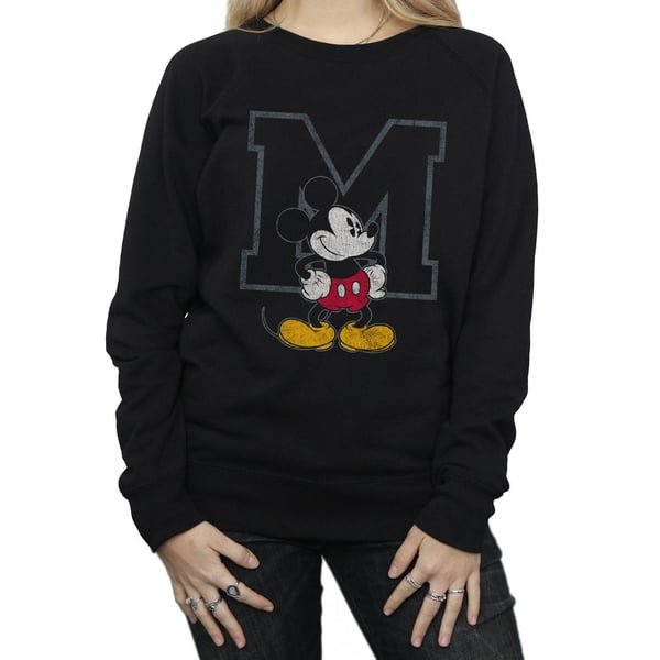 Disney Womens/Ladies Classic M Mickey Mouse Sweatshirt