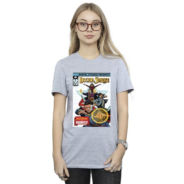 Marvel Womens/Ladies Doctor Strange Comic Cover Cotton Boyfriend T-Shirt