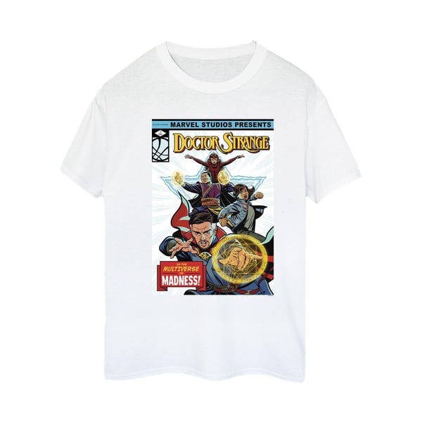 Marvel Womens/Ladies Doctor Strange Comic Cover Cotton Boyfriend T-Shirt