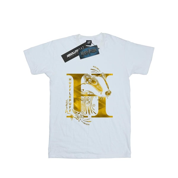 Harry Potter Girls Hufflepuff Badger Cotton T-Shirt