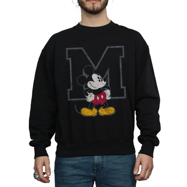 Disney Mens Classic M Mickey Mouse Sweatshirt