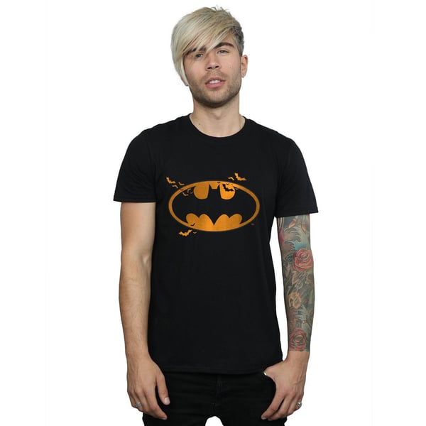 DC Comics Mens Batman Halloween Logo T-Shirt