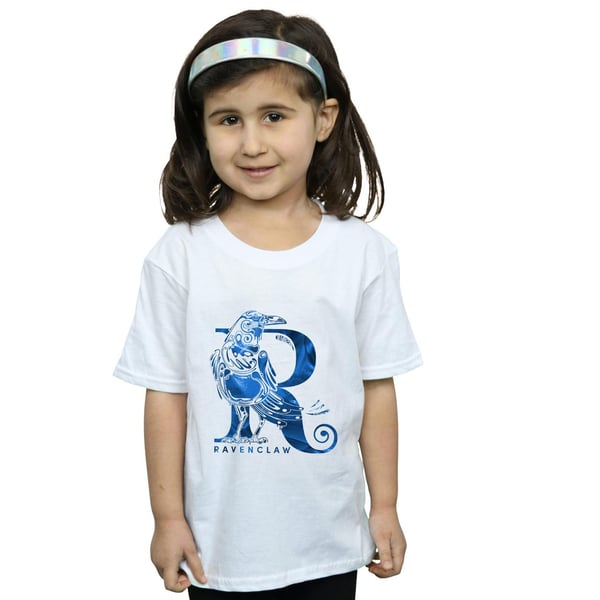 Harry Potter Girls Ravenclaw Raven Cotton T-Shirt