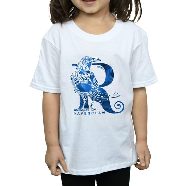 Harry Potter Girls Ravenclaw Raven Cotton T-Shirt