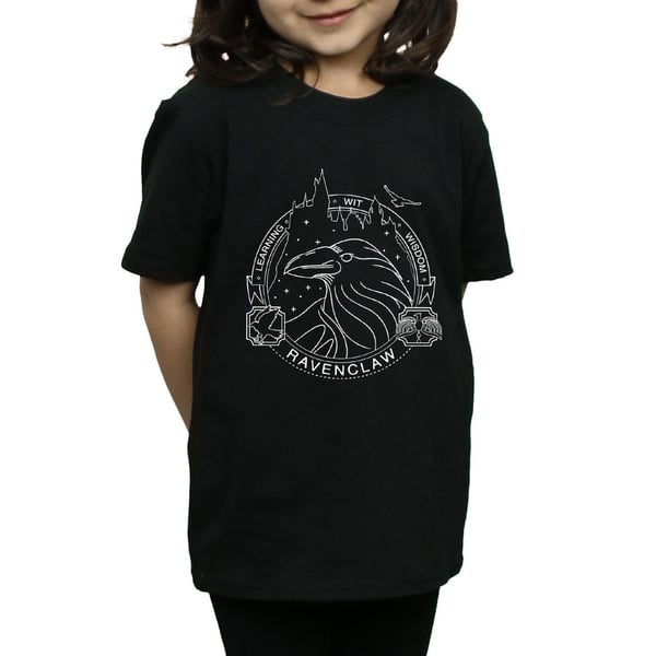Harry Potter Girls Ravenclaw Seal Cotton T-Shirt
