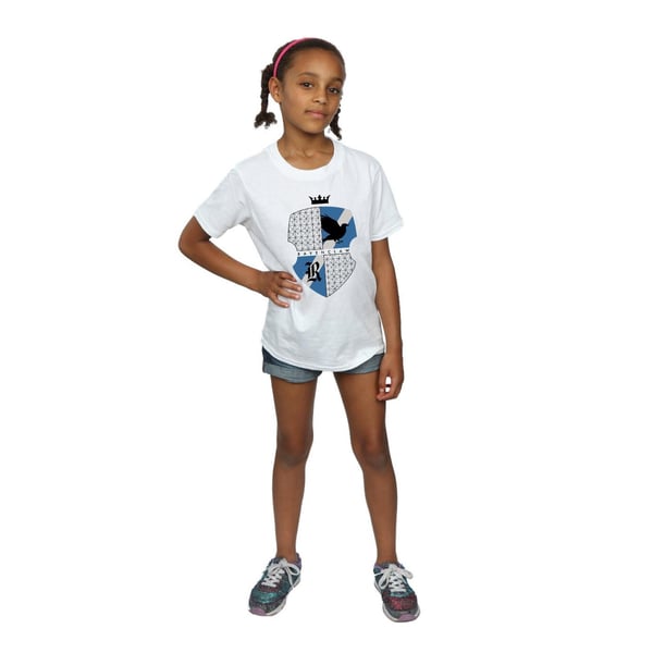 Harry Potter Girls Ravenclaw Shield Cotton T-Shirt