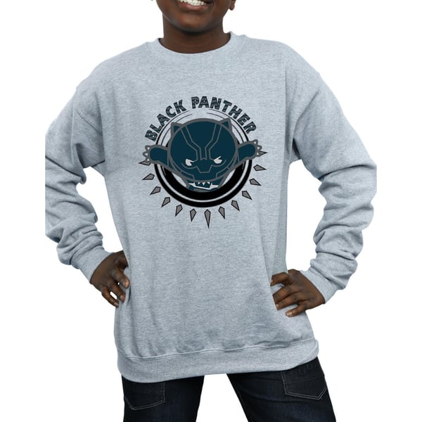 Marvel Boys Kawaii Black Panther Pounce Sweatshirt