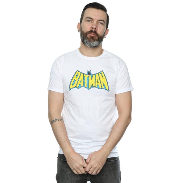 DC Comics Miesten Batman Crackle Logo T-paita