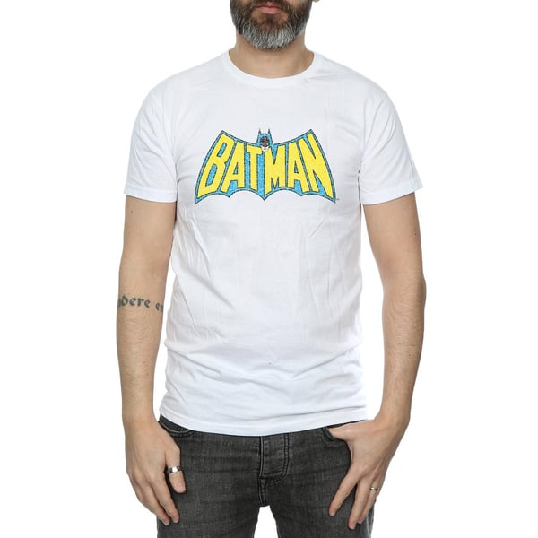 DC Comics Miesten Batman Crackle Logo T-paita
