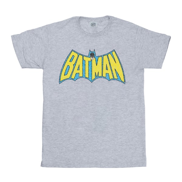 DC Comics Miesten Batman Crackle Logo T-paita