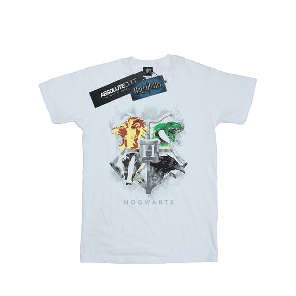 Harry Potter Girls Hogwarts Painted Crest Cotton T-Shirt