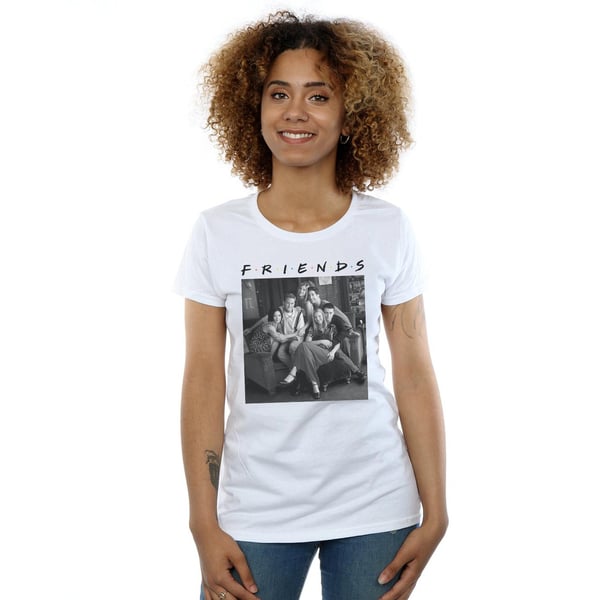 Friends Womens/Ladies Black And White Photo Cotton T-Shirt