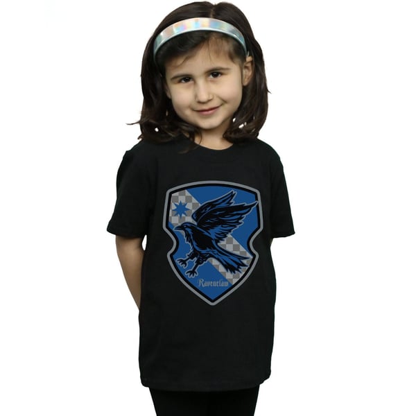 Harry Potter Girls Ravenclaw Crest Flat Cotton T-Shirt
