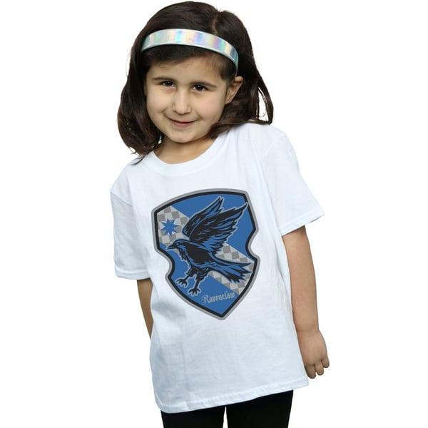 Harry Potter Girls Ravenclaw Crest Flat Cotton T-Shirt