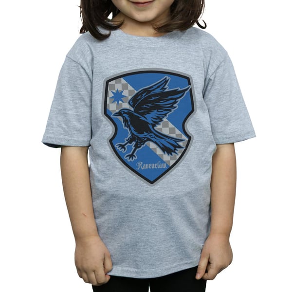 Harry Potter Girls Ravenclaw Crest Flat Cotton T-Shirt
