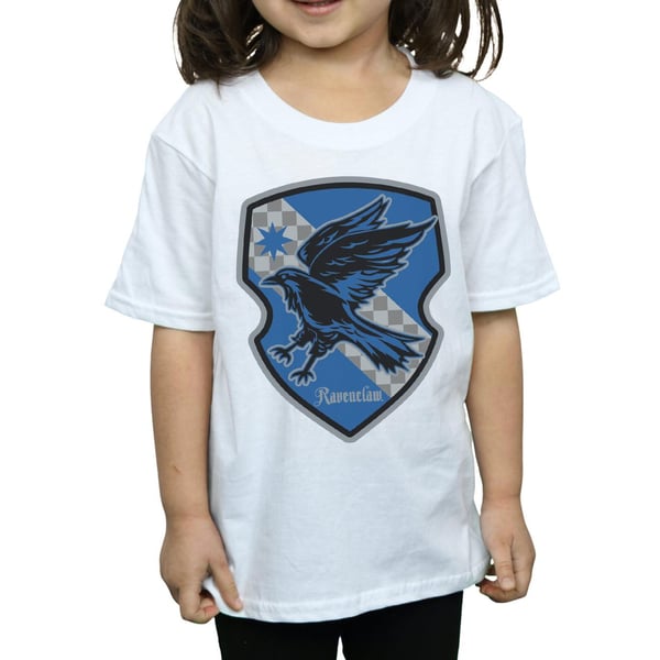 Harry Potter Girls Ravenclaw Crest Flat Cotton T-Shirt