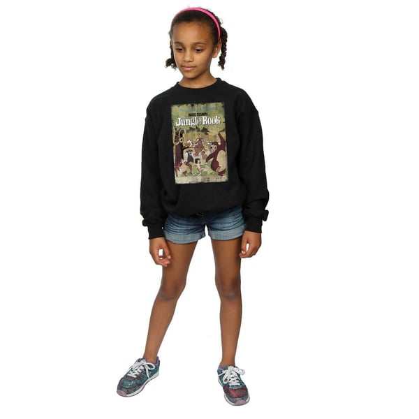 Disney Girls The Jungle Book Retro Poster Sweatshirt