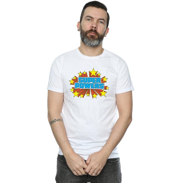 DC Comics Mens Super Powers Logo T-Shirt