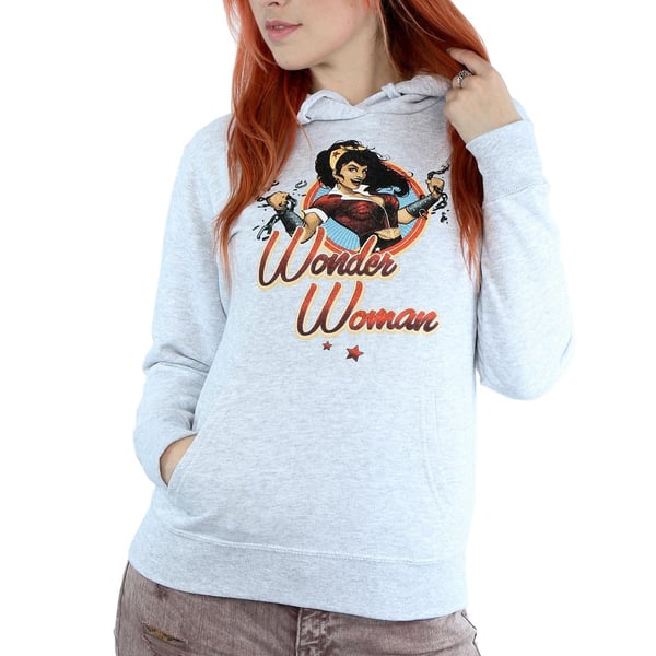 Wonder Woman Womens/Ladies Badge Hoodie