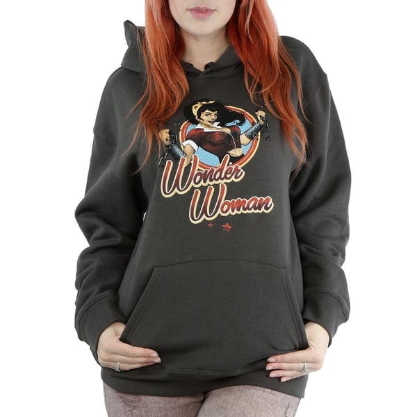 Wonder Woman Womens/Ladies Badge Hoodie