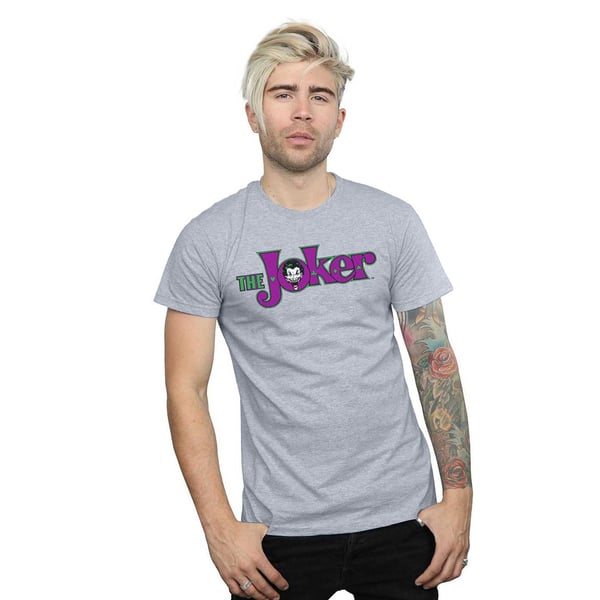 DC Comics Mens The Joker Text Logo T-Shirt