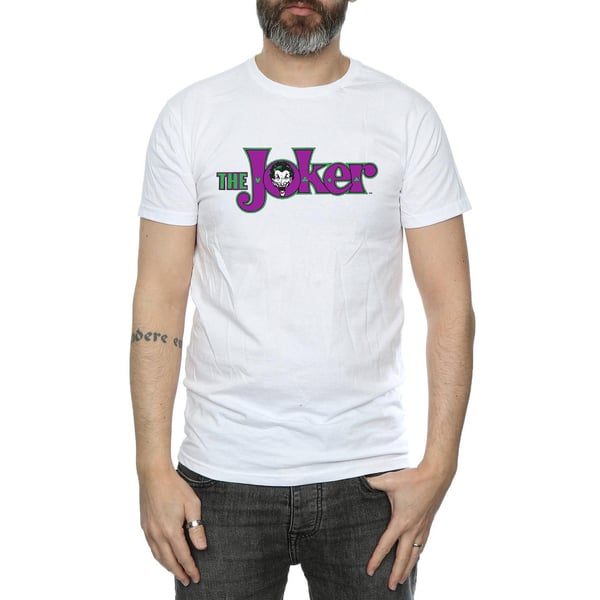 DC Comics Mens The Joker Text Logo T-Shirt