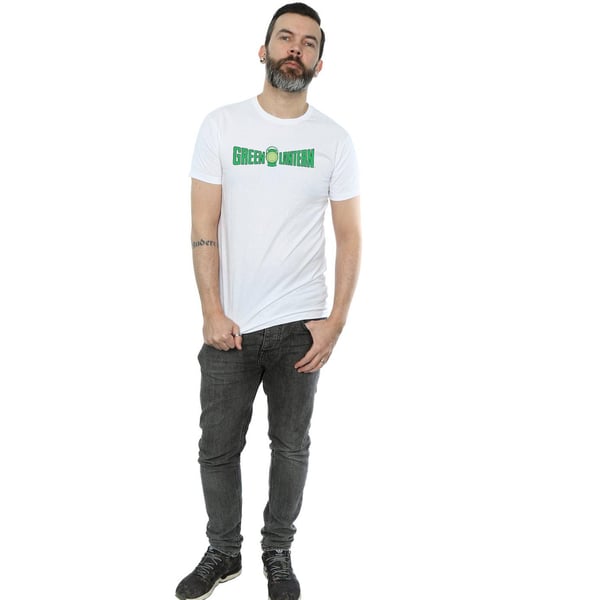 DC Comics Mens Green Lantern Text Logo T-Shirt