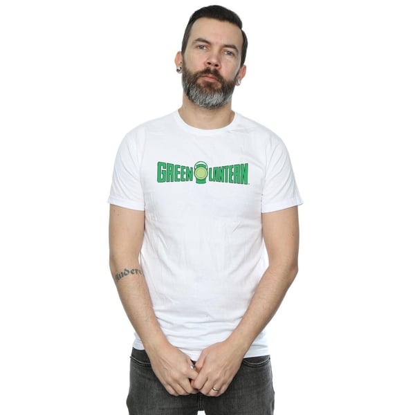 DC Comics Mens Green Lantern Text Logo T-Shirt
