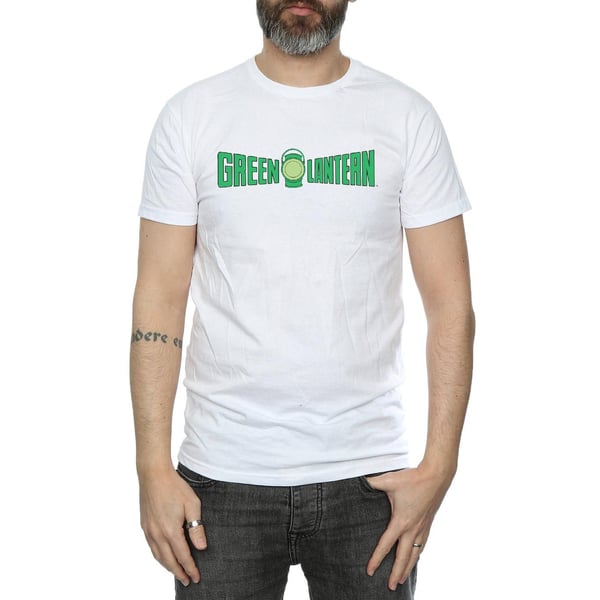 DC Comics Mens Green Lantern Text Logo T-Shirt