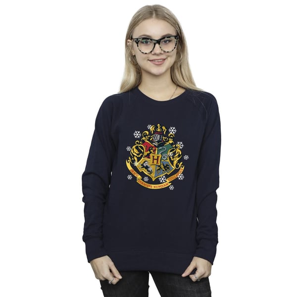 Harry Potter Womens/Ladies Christmas Crest Sweatshirt