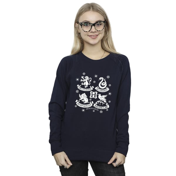 Harry Potter Womens/Ladies House Icons Christmas Sweatshirt