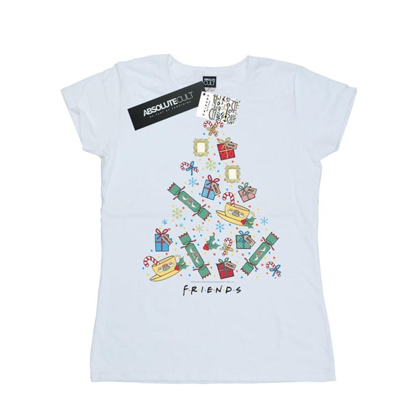 Friends Womens/Ladies Christmas Tree Cotton T-Shirt