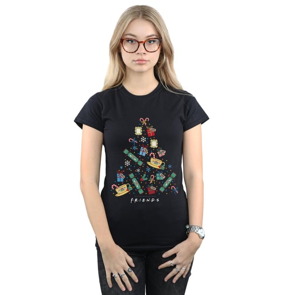 Friends Womens/Ladies Christmas Tree Cotton T-Shirt