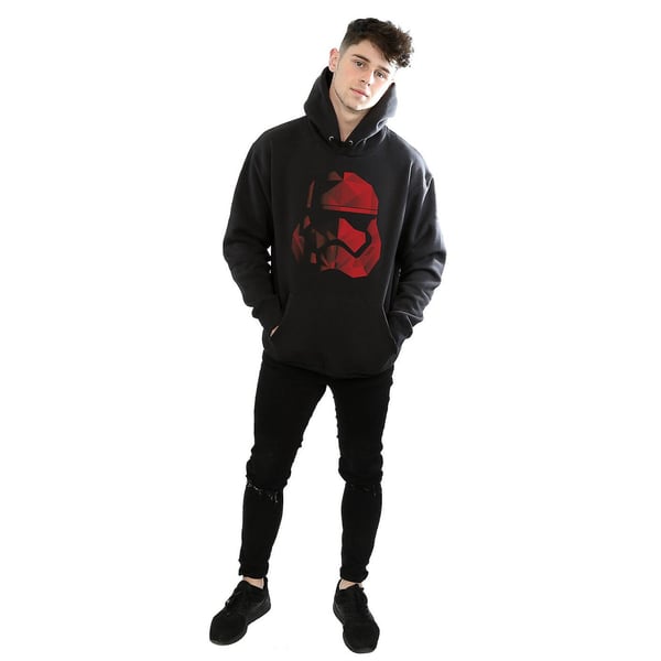 Star Wars: The Last Jedi Mens Stormtrooper Cubist Helmet Hoodie
