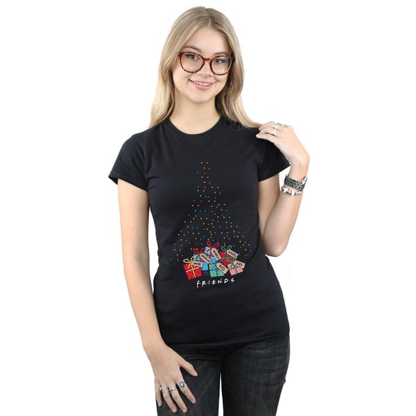 Friends Womens/Ladies Christmas Tree Lights Cotton T-Shirt