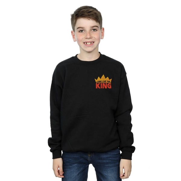Disney Boys The Lion King Movie Long Live Breast Print Sweatshirt