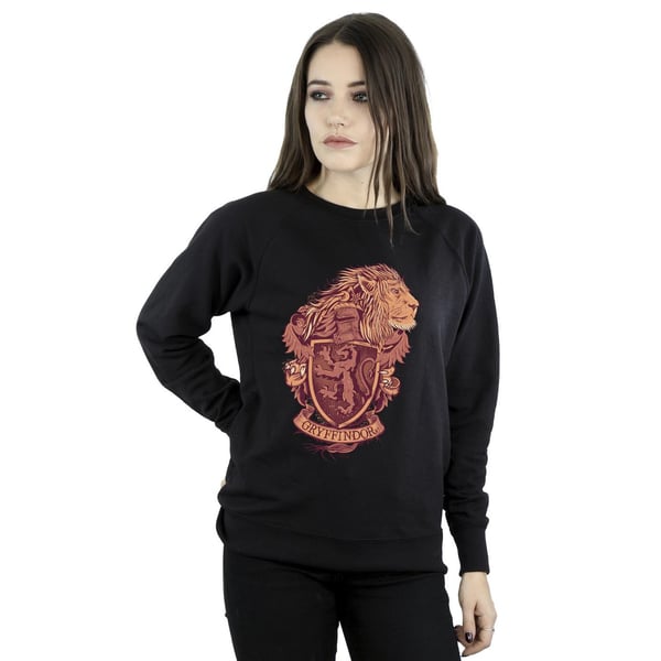 Harry Potter Womens/Ladies Gryffindor Sketch Crest Sweatshirt