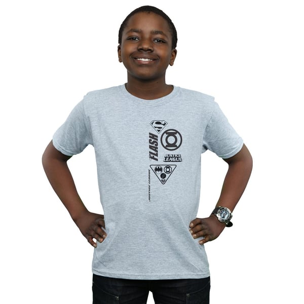 DC Comics Boys Justice League Chest Icons T-Shirt