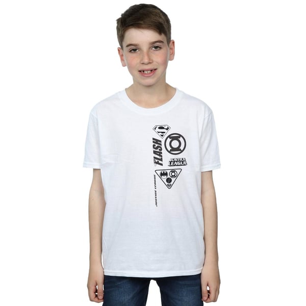 DC Comics Boys Justice League Chest Icons T-Shirt