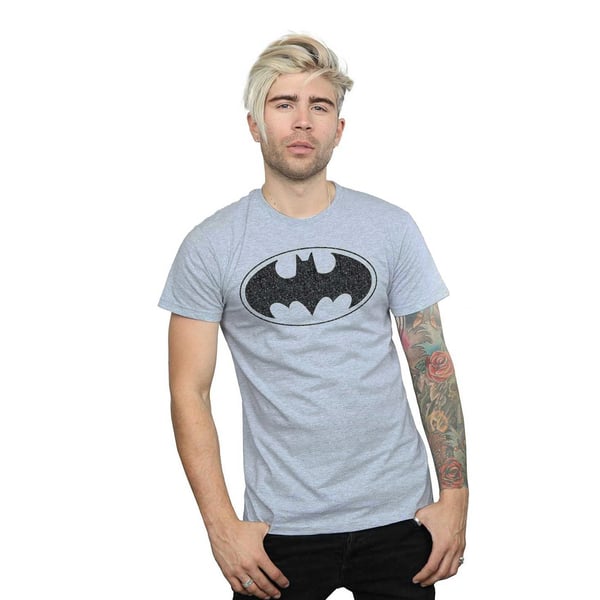 DC Comics Mens Batman One Colour Logo T-Shirt