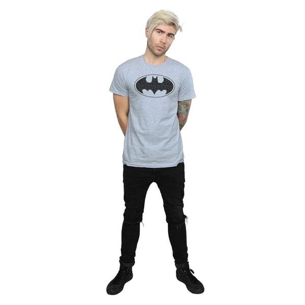 DC Comics Mens Batman One Colour Logo T-Shirt