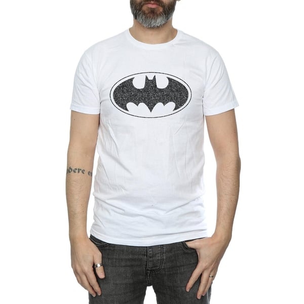 DC Comics Miesten Batman Yksivärinen Logo T-paita