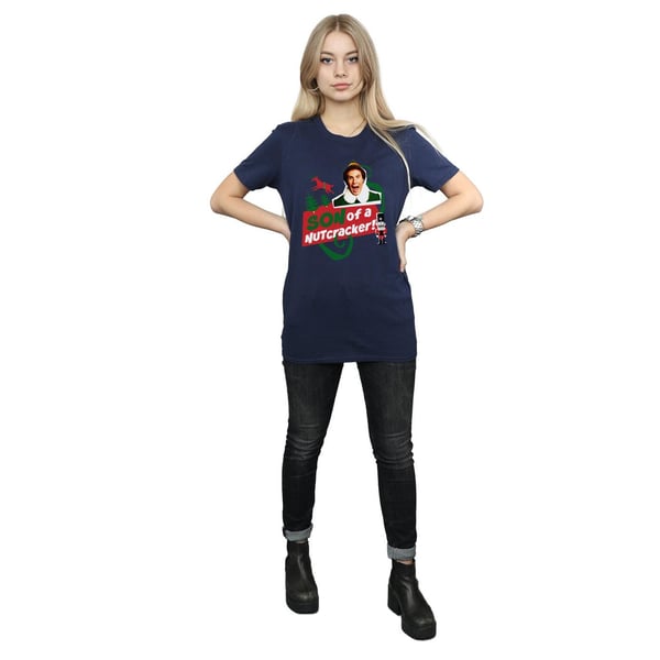Elf Womens/Ladies Son Of A Nutcracker Cotton Boyfriend T-Shirt